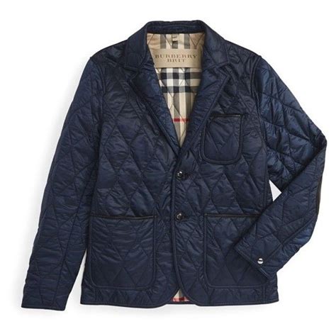 gillington water resistant quilted jacket burberry|Quilted Nylon Jacket in Navy/charcoal melange .